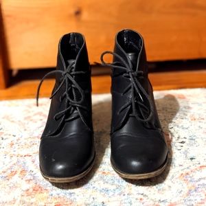 Sugar Black Ankle Boots